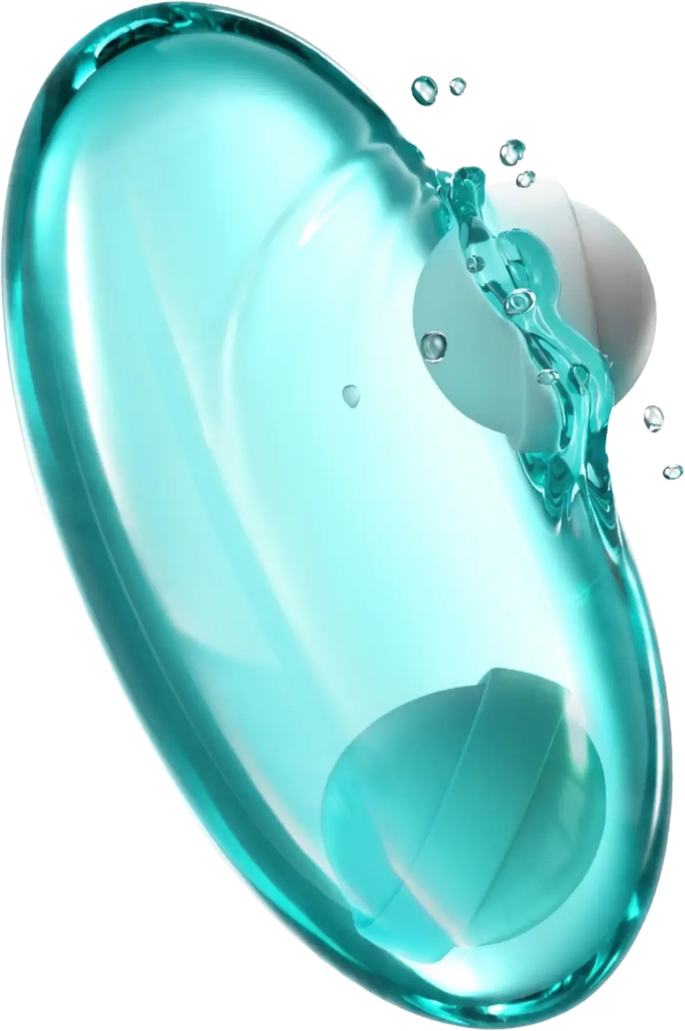 Unigel 3D softgel capsule render